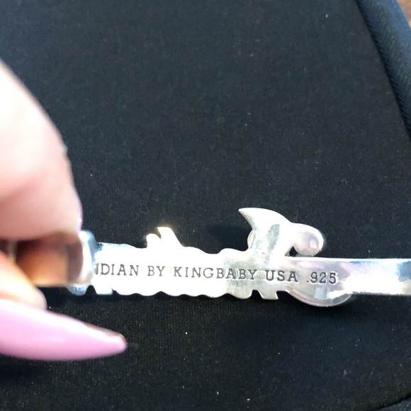 King Baby Indian script loco cuff Motorcycle bracelet - Picture 4 of 7